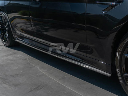 RW Carbon BMW G30/F90 RWS Carbon Fiber Side Skirt Extensions