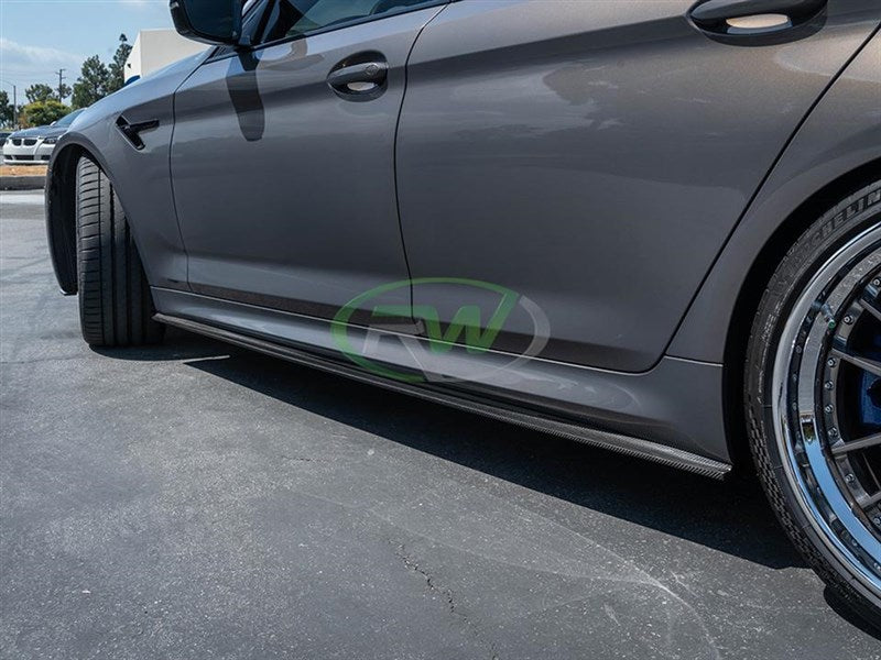 RW Carbon BMW G30 F90 RWS Carbon Fiber Side Skirt Extensions