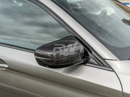 RW Carbon BMW M5 M8 Carbon Fiber Mirror Cap Replacements