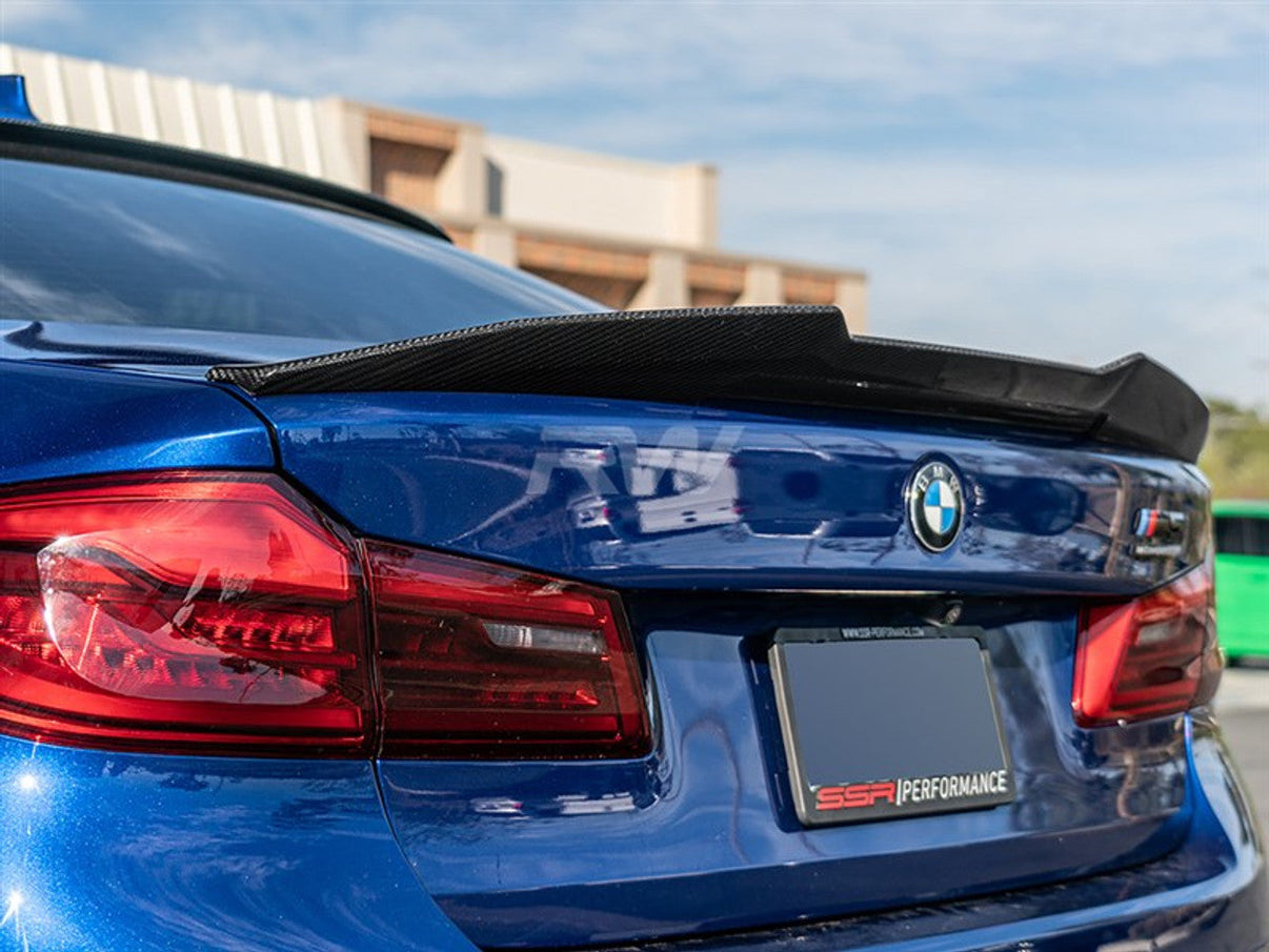 RW Carbon BMW G30 F90 GTX Carbon Fiber Trunk Spoiler Silicon Valley