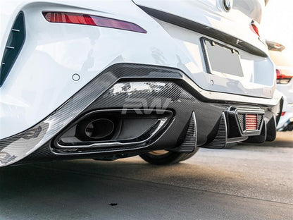 RW Carbon BMW G14 G15 8-Series Full Carbon Fiber Diffuser