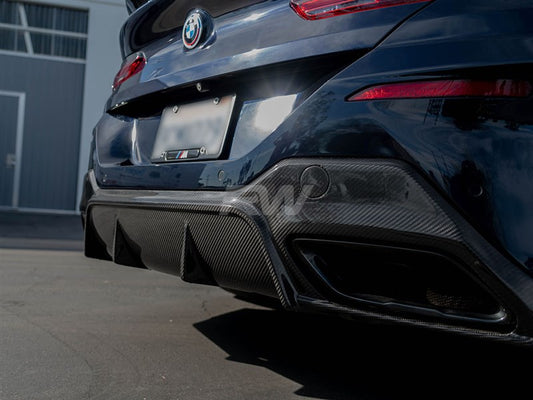 RW Carbon BMW G14 G15 8-Series 3D Style Full Carbon Fiber Diffuser