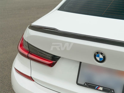 RW Carbon BMW G20 G80 CS Style Carbon Fiber Trunk Spoiler