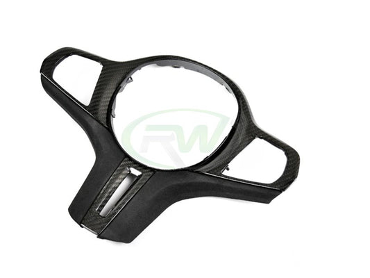 RW Carbon BMW 8 Series M8 Carbon Fiber Alcantara Steering Wheel Trim