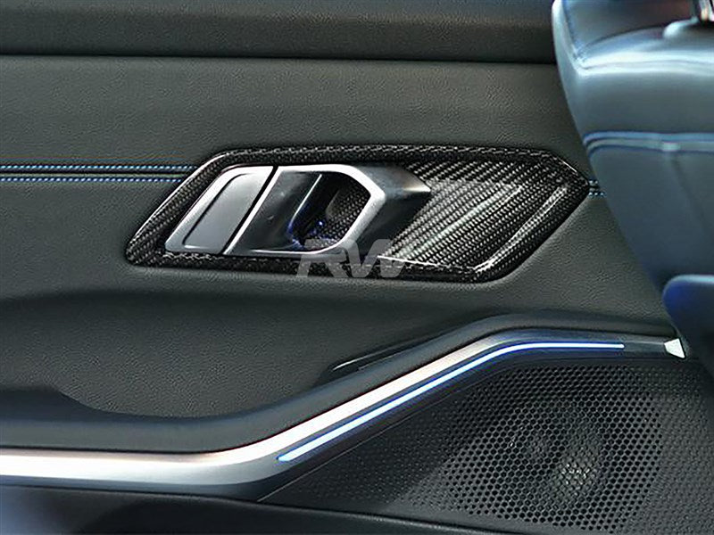 RW Carbon BMW G20 Carbon Fiber Interior Door Handle Trims