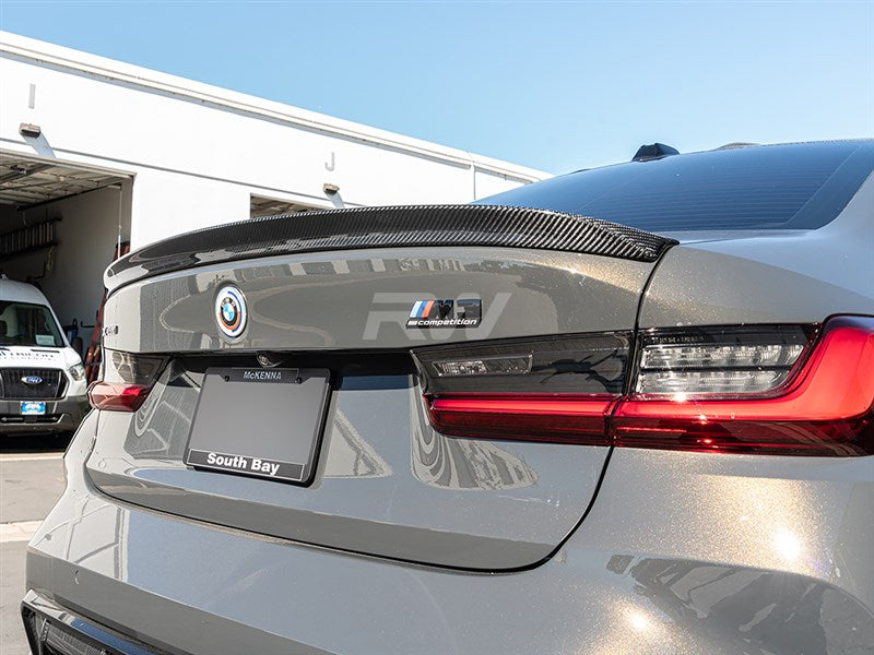 RW Carbon BMW G20 G80 3D Style Carbon Fiber Trunk Spoiler