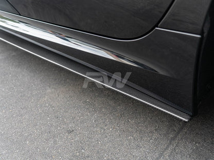 RW Carbon BMW G20 3 Series CF Side Skirt Extensions