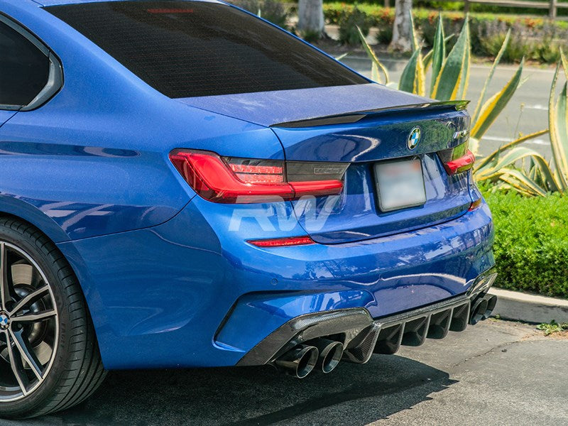 RW Carbon BMW G20 DTM Style Carbon Fiber Rear Diffuser