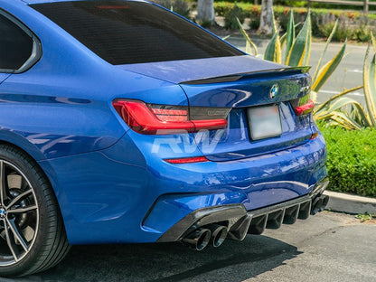 RW Carbon BMW G20 DTM Style Carbon Fiber Rear Diffuser