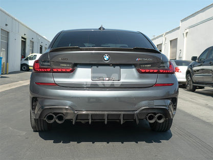 RW Carbon BMW G20 DTM Style Carbon Fiber Rear Diffuser