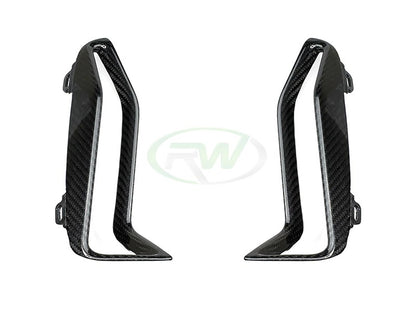 RW Carbon BMW G20 M340i M-Sport Carbon Fiber Front Bumper Grille Trims