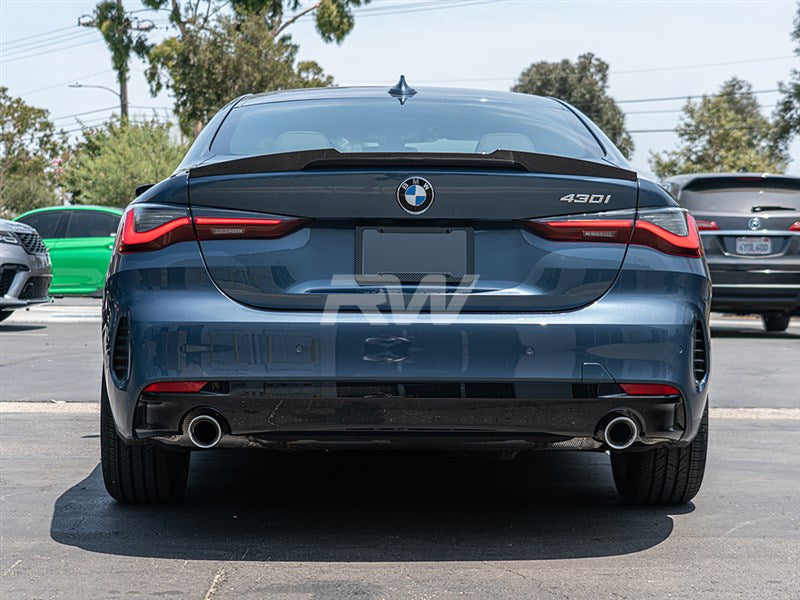 RW Carbon BMW G22 G82 Coupe M4 Style CF Trunk Spoiler