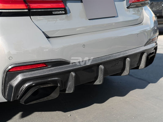 RW Carbon BMW G30 5-Series LCI RWS Carbon Fiber Diffuser