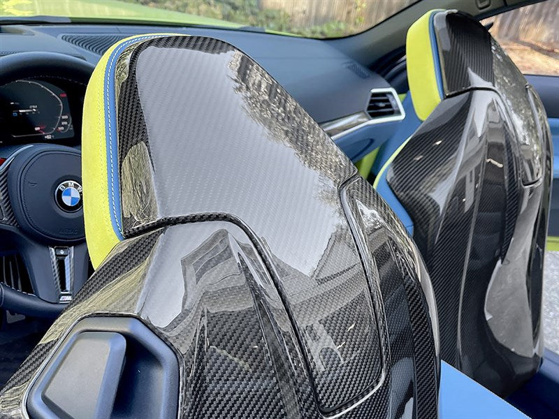 RW Carbon BMW G80 M3 Carbon Fiber Seat Backs