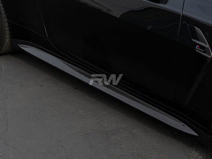 RW Carbon BMW G82/G83 M4 OEM Style Carbon Fiber Side Skirts