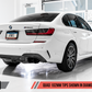 AWE Tuning 2019+ BMW M340i (G20) Resonated Touring Edition Exhaust - Quad Diamond Black Tips