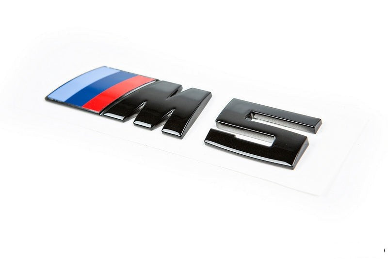 IND F10 M5 Painted Trunk Emblem - Black Chrome