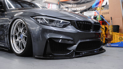 Varis Carbon Fiber Front Lip Spoiler for 2014-19 BMW M3 F80 / M4 F82